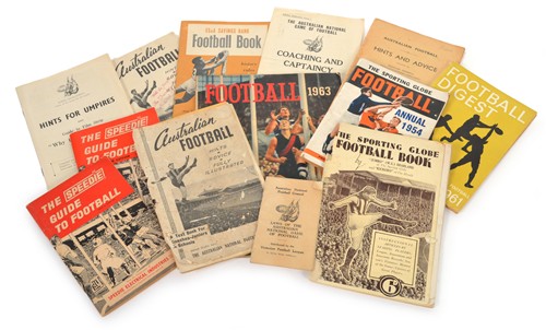 A COLLECTION OF AUSTRALIAN RULES MAGAZINES AND TRAINING GUIDES CIRCA 1950's-1960's