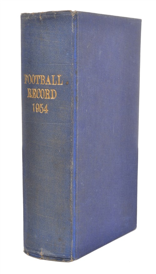 BOUND EDITIONS OF 'THE FOOTBALL RECORD', 1954