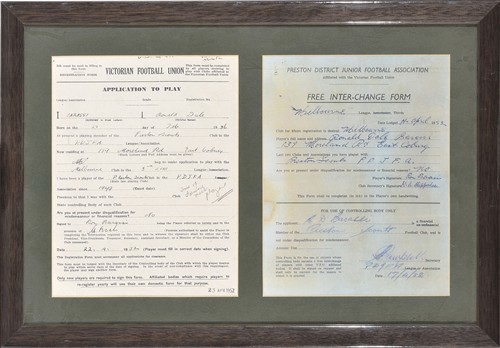 2008 · RON BARASSI'S MELBOURNE FOOTBALL CLUB REGISTRATION FORMS