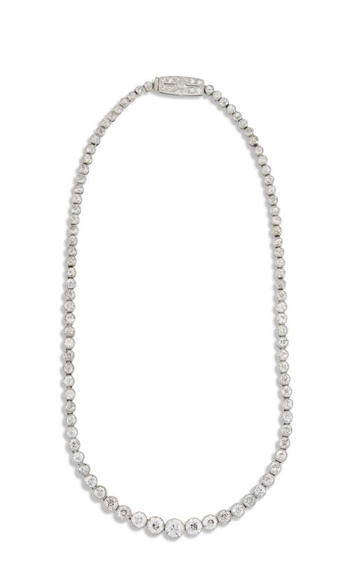 278 · ART DECO DIAMOND RIVIERE NECKLACE, CIRCA 1930