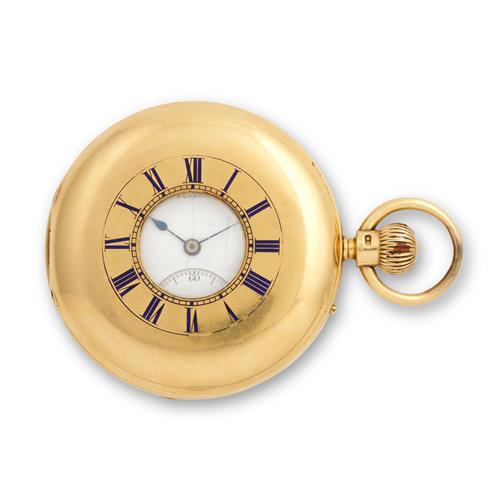 J W Benson An 18ct Gold Half-Huntingcased Pocketwatch Circa 1890