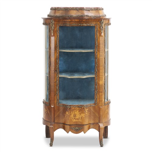 21 · AN ANTIQUE FRENCH ROSEWOOD VITRINE Early 20th century