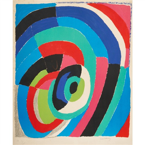 69 · SONIA DELAUNAY (FRENCH, 1885-1979) L'oeil colour lithograph, ed. EA 10/25 54.5 x 47cm (76.5 x 56.5cm framed)