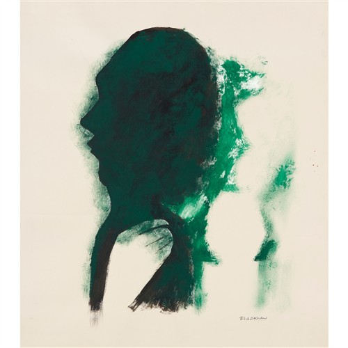 CHARLES BLACKMAN (1928-2018) (Emerald Love) 1970 ink and gouache on paper 77 x 56.5cm (sheet)