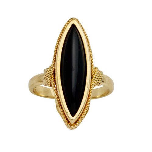 18CT GOLD ONYX RING Property of a Private Sydney Collector