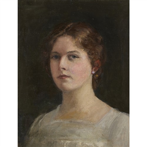 52 · MARION JONES (1897-1977) Portrait 1912 oil on canvas 45 x 34.5cm