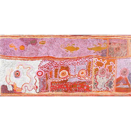 LANGALIKI LANGALIKI (born twentieth-century) Ngayuku Ngura 2012 synthetic polymer paint on canvas 145.5 x 68.5cm
