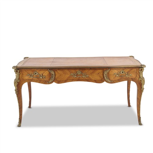 A LOUIS XV-STYLE KINGWOOD BUREAU PLAT First half 20th century