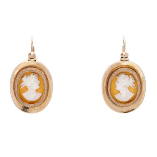 PAIR OF CAMEO EARRINGS Property of a Private Sydney Collector