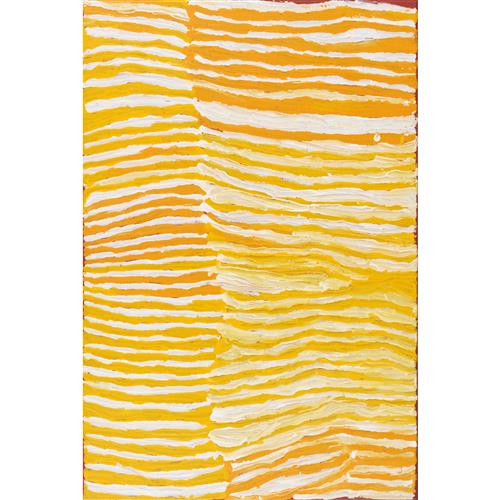 MAKINTI NAPANANGKA (c.1920-2011) (Language group: Pintupi) Lupulnga 2006 synthetic polymer paint on linen 91 x 61cm