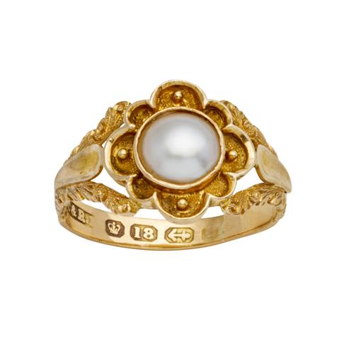 44 · MABÉ PEARL AND GOLD RING, CIRCA 1933 Property of a Private Sydney Collector