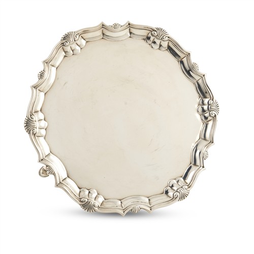 84 · A GEORGE II STERLING SILVER SALVER Robert Abercromby, London, 1743