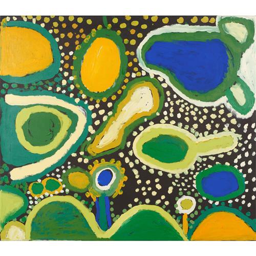 SANDY BRUMBY (born c.1940) (Language group: Yankunytjatjara) 50 Downs synthetic polymer paint on linen 122.5 x 107cm