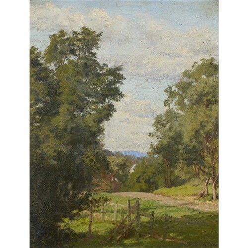 JO SWEATMAN (1872-1956) The Road Goes On oil on canvas 44 x 34cm