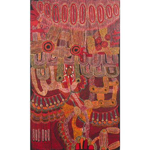 75 · TERESA BAKER (born 1977) (Language group: Pitjantjatjara) Kalaya 2011 synthetic polymer paint on linen 200 x 120cm