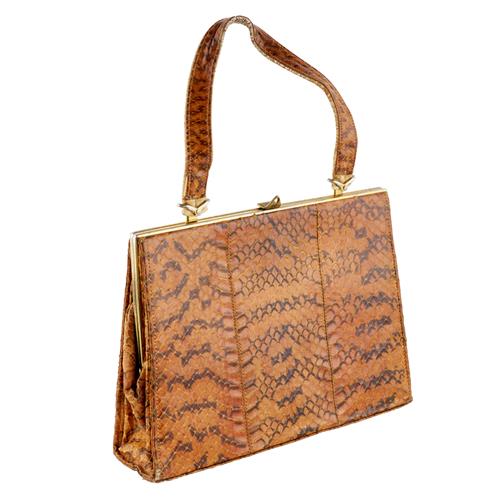 55 · A VINTAGE SNAKESKIN HANDBAG BY LINSLADE, LONDON *CITES permit may be required for export