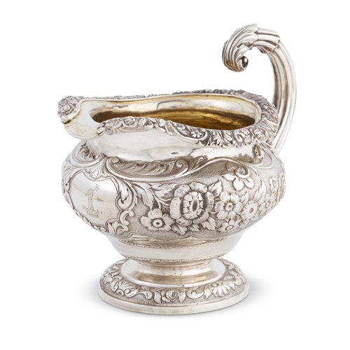 54 · A GEORGE IV STERLING SILVER CREAM JUG BY PAUL STORR London, 1823