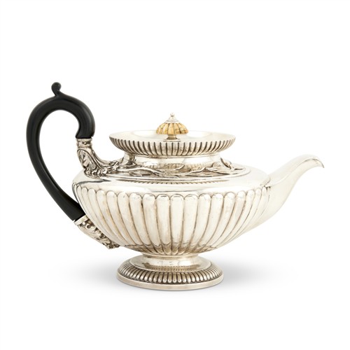 55 · A REGENCY STERLING SILVER TEAPOT BY PAUL STORR* London, 1816