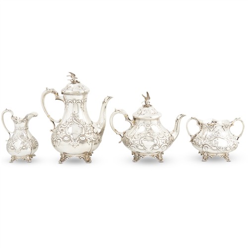 36 · A VICTORIAN STERLING SILVER TEA AND COFFEE SERVICE George John Richards, London, 1856