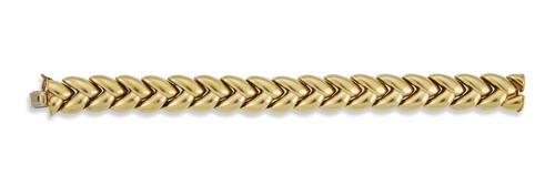 CARTIER 18CT GOLD 'ELISE' BRACELET, CIRCA 1990