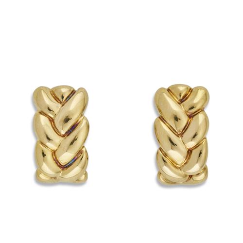 Pair Of Cartier 18ct Gold 'Elise' Earrings, Circa 1990
