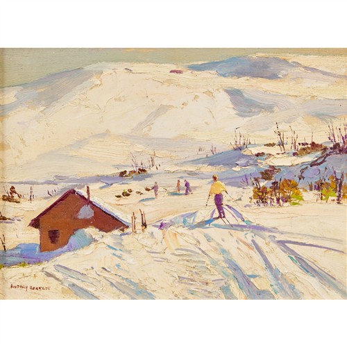 6 · RUBERY BENNETT (1893-1987) Mt Bogong oil on board 14 x 19cm (25.5 x 30.5cm framed)