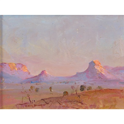 10 · RUBERY BENNETT (1893-1987) Deep West Country CA oil on board 14.5 x 19cm (25.5 x 30.5cm framed)