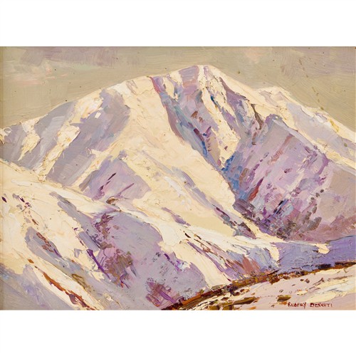 11 · RUBERY BENNETT (1893-1987) Mt Feathertop oil on board 14.5 x 19.5cm (25.5 x 30.5cm framed)