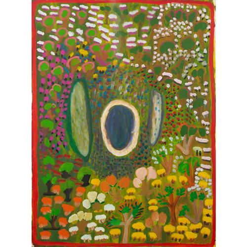 95 · JUKUNA MONA CHUGUNA (c.1933-2011) (Language group: Walmajarri) Junmu 2004 synthetic polymer paint on canvas 120 x 90cm