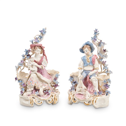 A PAIR GLAZED CERAMIC FIGURES BY GWEN WATSON Last quarter 20th century Please see important information below regarding collection o
