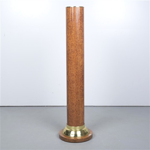 50 · A 1970S ITALIAN COLUMNAR STANDARD LAMP (180H X 46 DIA CM)