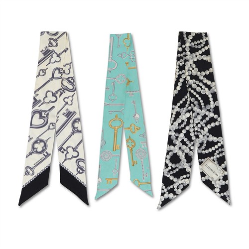 TIFFANY & CO, TRIO OF SILK TWILLIES