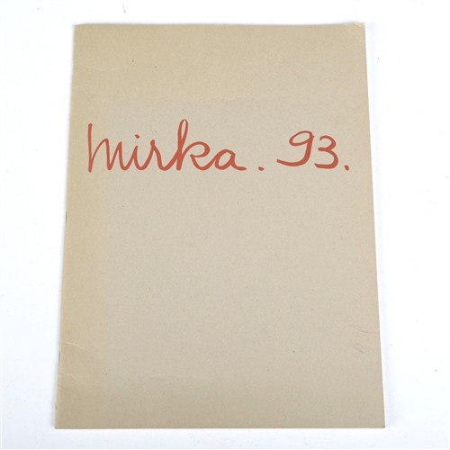 A MIRKA MORA COLOURING BOOK. EDITION 351/400, PUBLISHED BY WILLIAM MORA GALLERIES 1993