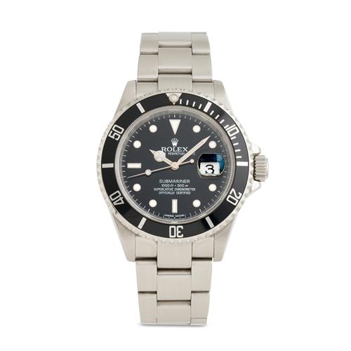 Rolex Submariner Ref 16610 A Stainless Steel Wrist Watch With Date And Bracelet Sold 2010