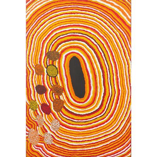 88 · BAI BAI NAPANGARTI (born 1939) (Language group: Warlpiri) Untitled 2003 synthetic polymer paint on linen 120 x 80cm