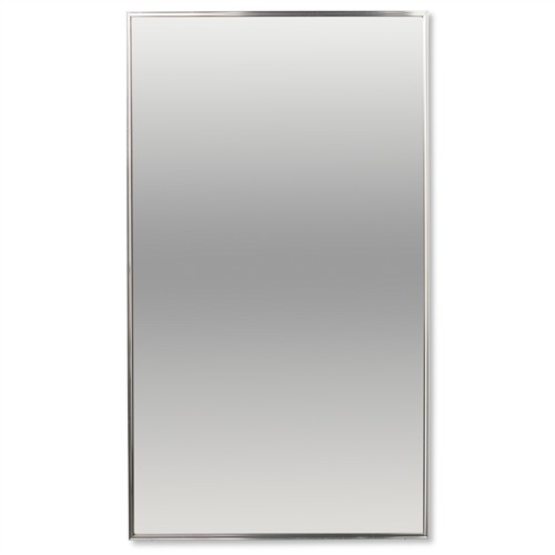 46 · A CONTEMPORARY CHROMED METAL-FRAMED MIRROR Please see important information below regarding collection of lots in this auction.