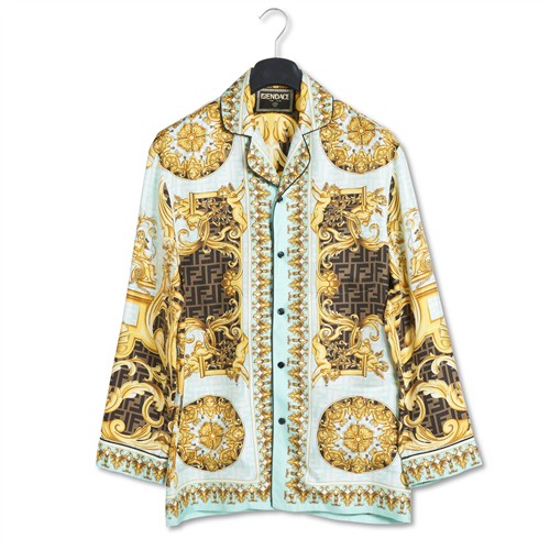 FENDI X VERSACE, SILK PYJAMA SET