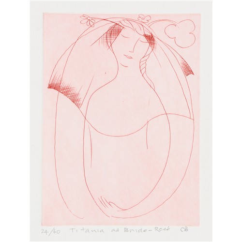 75 · CHARLES BLACKMAN (1928-2018) Titania as Bride Rosé 1989 etching, ed. 24/60 19.5 x 14.5cm (plate); 39 x 27cm (sheet)