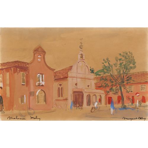 MARGARET OLLEY (1923-2011) Malacca Malay watercolour and gouache on paper 25.5 x 40cm