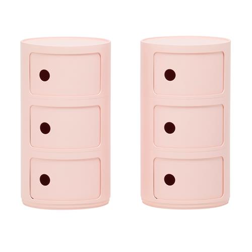 39 · ANNA CASTELLI FERRIERI PAIR OF 'COMPONIBILI BIO' STORAGE UNITS FOR KARTELL