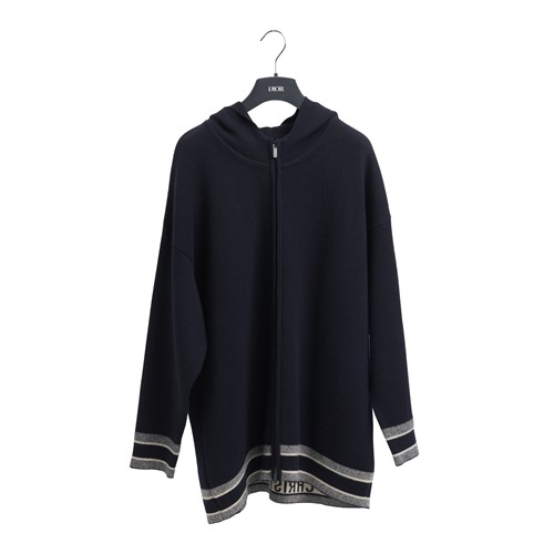 CHRISTIAN DIOR, CASHMERE CARDIGAN accompanied by original Christian Dior hanger.