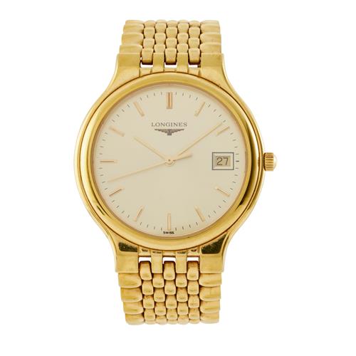 84 · LONGINES LA GRANDE CLASSIQUE GOLD TONE STAINLESS STEEL BRACELET WATCH
