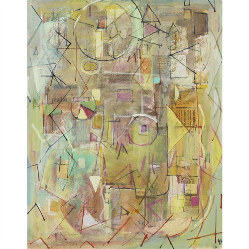 75 · YVONNE AUDETTE (born 1930) Sunrise 1984 ink, gouache and collage on paper 28 x 22.5cm