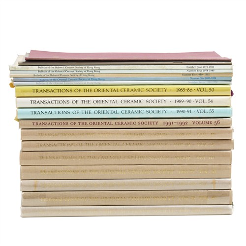 1009 · 18 PUBLICATIONS BY THE ORIENTAL CERAMIC SOCIETY INCL. TRANSACTIONS, BULLETINS, TRANSLATION AND LECTURE
