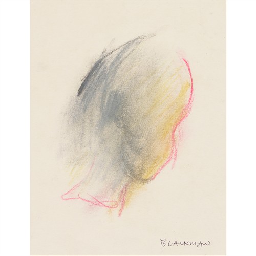 91 · CHARLES BLACKMAN (1928-2018) (Face) c.1965 pastel on paper 24 x 20.5cm