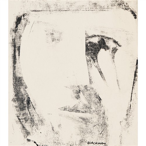96 · CHARLES BLACKMAN (1928-2018) (Barbara's Dilemma) monotype on paper 38.5 x 28cm
