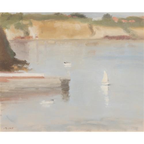 CLARICE BECKETT (1887-1935) (Mentone Cliffs) c.1932 oil on board 44.5 x 54cm