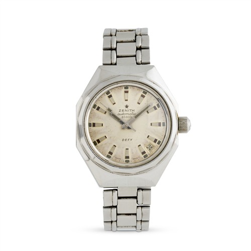 51 · ZENITH DEFY A STAINLESS STEEL BRACELET WATCH WITH DATE CIRCA 1970
