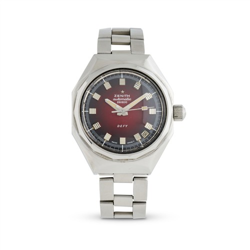 52 · ZENITH DEFY A STAINLESS STEEL BRACELET WATCH WITH DATE CIRCA 1970
