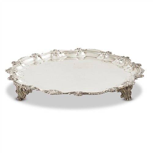 73 · AN EDWARDIAN STERLING SILVER SALVER Z. Barraclough & Sons, Sheffield, 1911